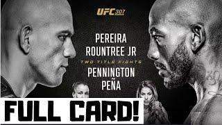 UFC 307 Predictions Pereira vs Rountree Full Card Betting Breakdown