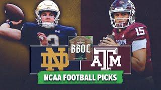 Notre Dame vs Texas A&M BEST BETS! College Football Week 1 Picks & Predictions | BBOC