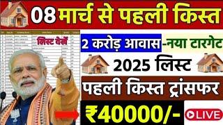  PM आवास की पहली किस्त ₹40000 मिलना शुरू | PM आवास लिस्ट में नाम देखें | pm awas yojana list nikale