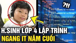 Thần đồng lớp 4 đã có 'KỸ NĂNG LẬP TRÌNH' ngang ngửa 'SINH VIÊN IT NĂM CUỐI' | Tin 3 Phút