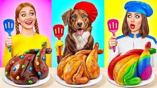 Reto De Cocina Yo vs Abuela con Perro | Batalla Comestible de Multi DO Smile