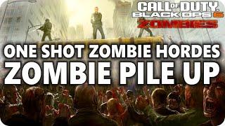 PILE UP GLITCH - ONE SHOT ZOMBIE HORDE! (SOLO) Black ops 6 zombies glitches