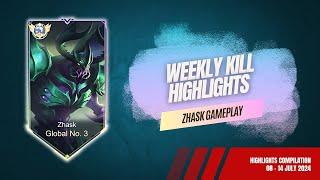 Zhask Weekly Kill Highlights Compilation: 08 - 14 July 2024 #zhasktopglobal #zhaskgameplay