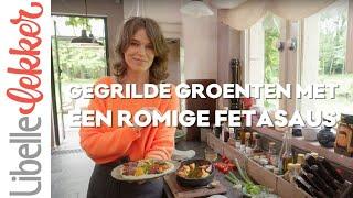 Gegrilde groenten met romige fetasaus van Pascale Naessens