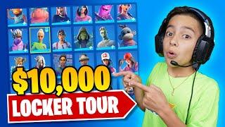 FERRAN'S $10,000 FORTNITE LOCKER TOUR! (RARE SKINS) | Royalty Gaming