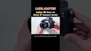 Leica M lens to Sony NEX mount camera #photo #photography #camera