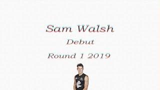 Sam Walsh debut | 24 disposals 6 marks