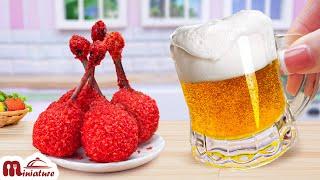 So Yummy Miniature Crispy Fried Chicken With Beer Recipe | ASMR Cooking Mini Food