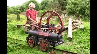 First Run!! Home-Made Compressed Air Locomotive For The Field Railway