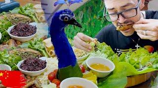  PEACOCK RICE in Yunnan, China - This 'Dai Zu' 傣族 Cuisine is Incredible!!