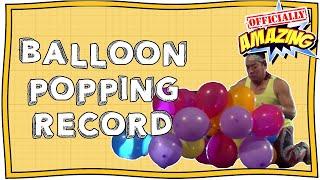 Can You Break the Balloon Popping Record? | Officially Amazing | Nugget