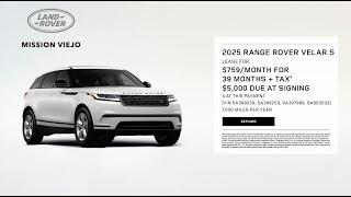 Lease a 2025 Range Rover Velar | Land Rover Mission Viejo