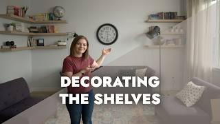 Decorating My Bookshelves: A Cozy Home Organization Vlog