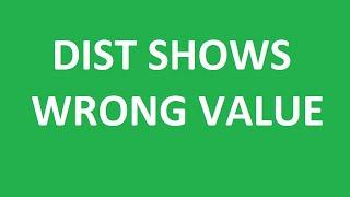 Why DIST command shows wrong value in AutoCAD?