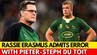 RASSIE ADMITS HE GOT IT WRONG WITH PIETER-STEPH DU TOIT | SPRINGBOKS NEWS