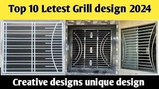 "Top 10 Latest Grill Designs 2024: Latest window grill design latest grill design for windows #gate