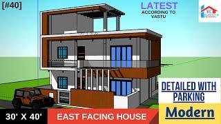 [#40] 30X40 2 storied modern house plan || RK Survey & Design