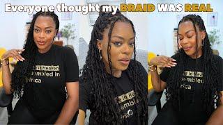 Quick & Easy Boho Box Braids HD Lace Wig Installation | Natural Finish Ft. Chinalacewig