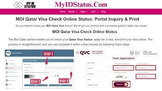 MOI Qatar Visa Check Online Status: Portal Inquiry & Print