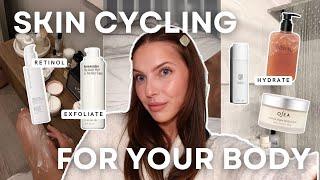 My Body Skin Cycling Routine for Keratosis Pilaris, Body Acne, and Glowing Skin | Feminine Body Tips