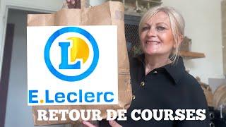 RETOUR DE COURSE LECLERC MAMAN SOLO ET IDÉES RECETTES