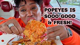 Popeyes Chicken with Peppers, Honey, Hotsauce