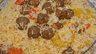 طرز تهیه کوفته پلو افغانستانی ️ خوش مزه و راحت