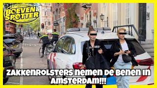 BOEVENSPOTTER - 2 ZAKKENROLLERS NEMEN DE BENEN IN AMSTERDAM!!! #212