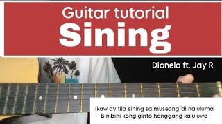 Sining Guitar tutorial (Chords with lyrics) Dionela ft. Jay R