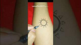 Bast simple sun tattoo #tattoo #tattoos #short #shorts #youtubeshorts