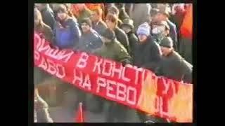 Красный поток. Колонна "Трудовой России" на демонстрации 7 ноября 2002 года