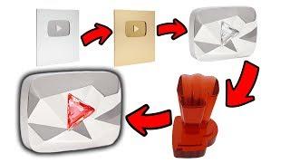 The New 100 Million Subscriber Award... The Red Diamond Creator Award