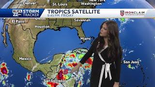 Sara weakening in the tropics