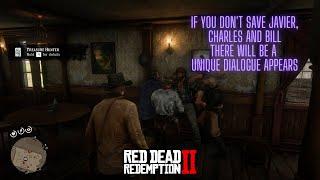 RDR2 | If You Don't Save JAVIER, CHARLES And BILL In Americans at Rest Mission  Unique dialogue Come