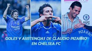 Goles y asistencias de Claudio Pizarro en Chelsea FC - 2007/2008