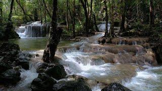 Waterfall 4K - Scenic Relaxation Film with Calming Music and Nature