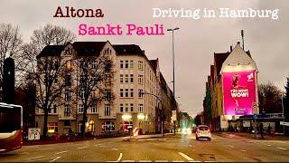 Driving in Hamburg *[Altona ️ Sankt Pauli]**[4K]*