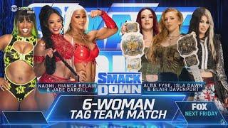 Naomi, Bianca Belair & Jade Cargill vs Unholy Union & Blair Davenport: SmackDown, Aug. 23, 2024