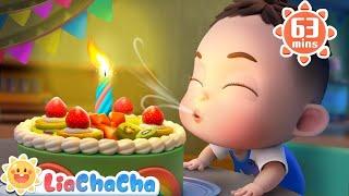 Let Me Blow Out the Candle! | Happy Birthday Song | Song Compilation + LiaChaCha Nursery Rhymes