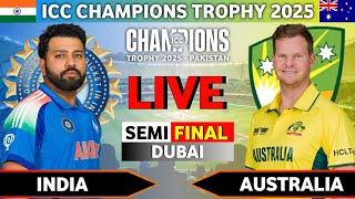 Live: India vs Australia Semi Final Champions trophy 2025 Live | IND vs AUS Live Match Today