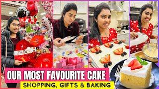 அமெரிக்காவில் Valentine's Day 2025 ️ கொண்டாட்டம் | Cake Baking, Cooking, Shopping | USA Tamil VLOG