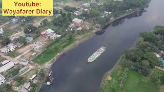 কর্ণতলী নদীর পাড়ে ব্যাংক টাউন, সাভার, ঢাকা Karnatali River and Bank Town, Savar, Dhaka