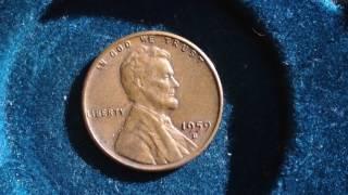 1959 D Lincoln Penny- Mintage 1.3 Billion (transitional year- look out for error coins)