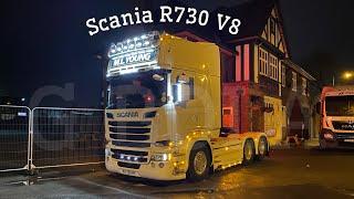 Scania R730 V8 Night Shoot ~ M.L Young