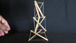 テンセグリティタワーの作り方   How to make Tensegrity Tower