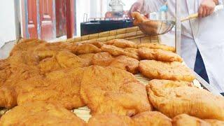 Sister Kaifeng has been selling pancakes for 30 years, 5 yuan per one, and no shortage of customers!