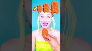 [ Gegagedigedagedago ] GIANT Nuggets and Mukbang Girl ! #shorts #