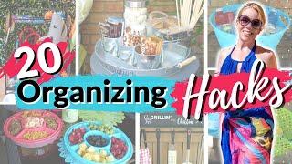 20 Organizing Dollar Store Hacks - Save Time & Money this Summer️