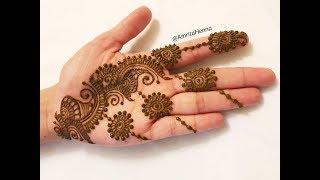 2 MINUTE MEHENDI DESIGN | LEARN EASY HENNA MEHNDI IN 2 MINUTES