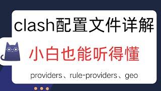 【硬核】clashMeta配置文件写法！从0到入土！小白也能听得懂！支持节点聚合，rule-provider、 proxy-provider、geo（关联：clash meta、clashVerge）